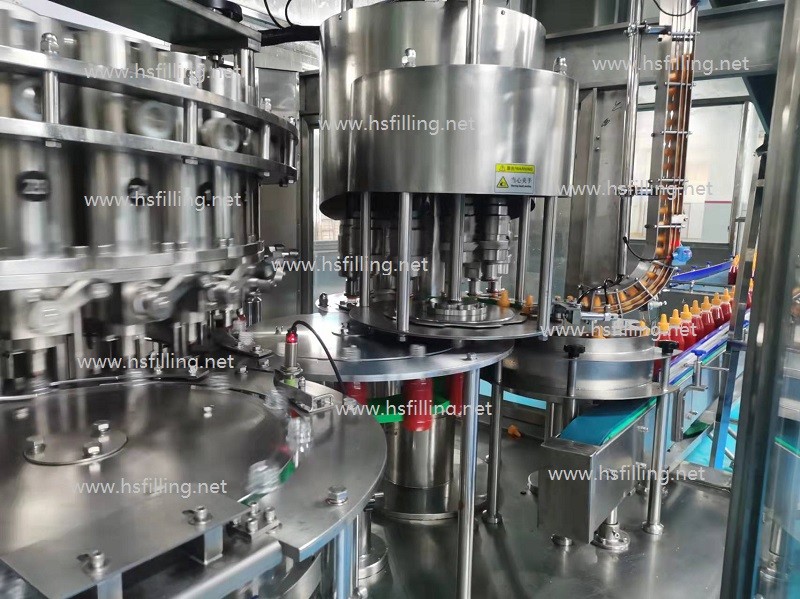 Automatic Chili Sauce bottle Filling capping Machine very good quality