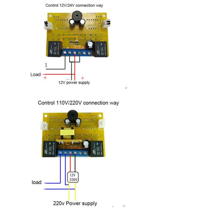 AC 220V 12V 24V Dual Probe Digital LED Dual Thermometer Temperature Controller Thermostat Incubator Control Microcomputer