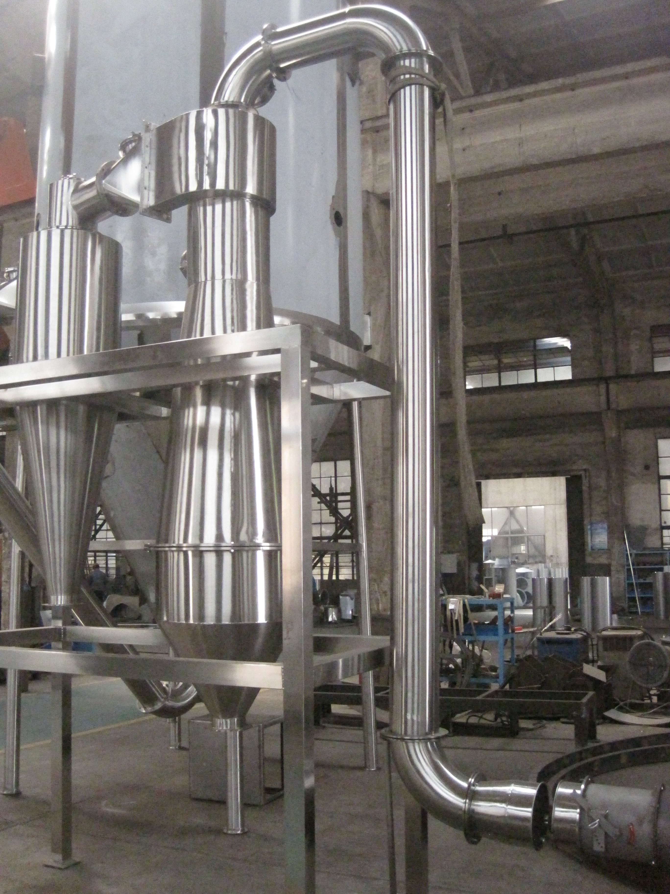 Pigment Centrifugal Egg Powder Spray Drying Machine High Speed Steam Heating