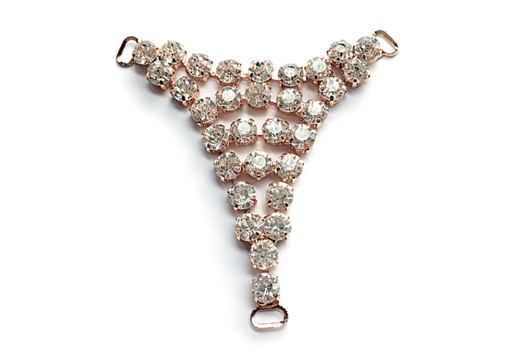 Ladies 11 Cm * 7.5 Cm T Shape Metal Shoe Buckles Accessory Ornament