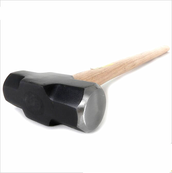 10LB Carbon Steel China Local wood handle Sledge Hammer in Hand Construction Tools (XL0121)