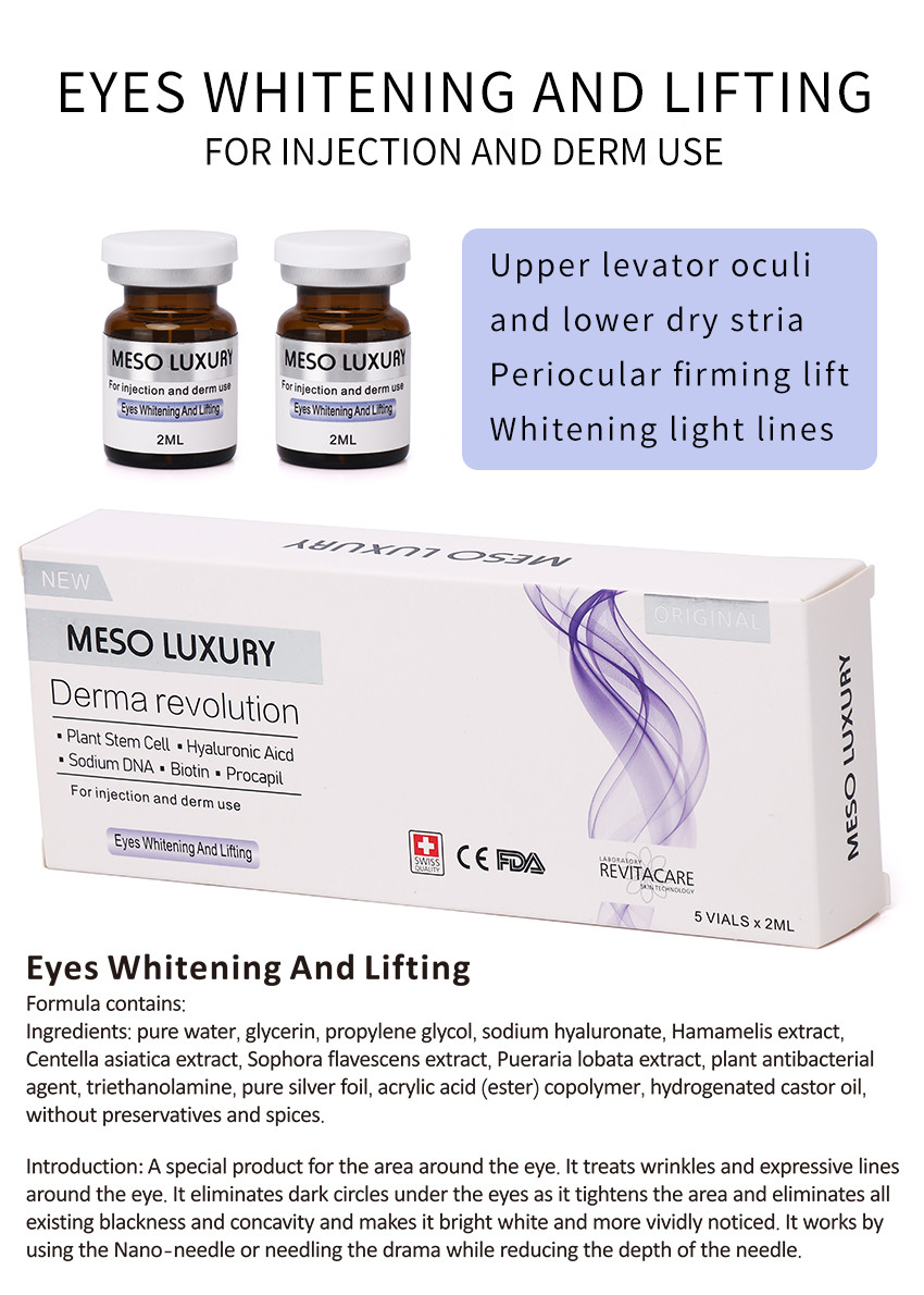 Transparent meso Organic Eye Lifting Serum / Eye Anti Wrinkle Serum 2ml