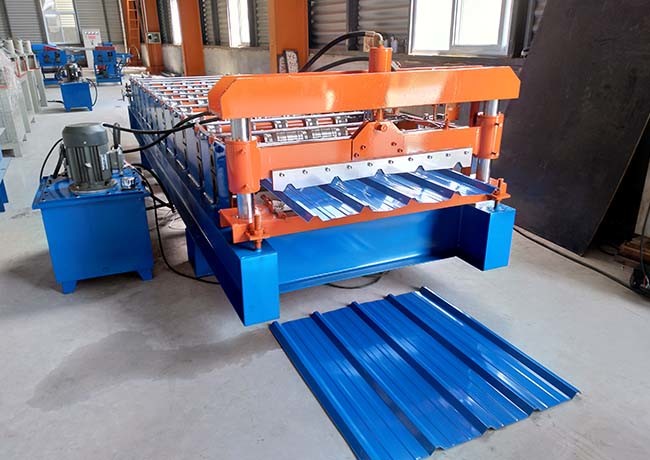 Japanese brand electric parts roofing sheet roll forming machine with hard chormium plating rollers