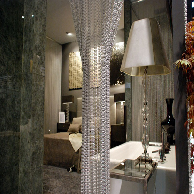 Fashional aluminum chain link curtain for room divider