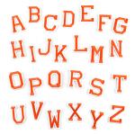 Custom Heat Cutting Embroidery Letter Patch For Clothing