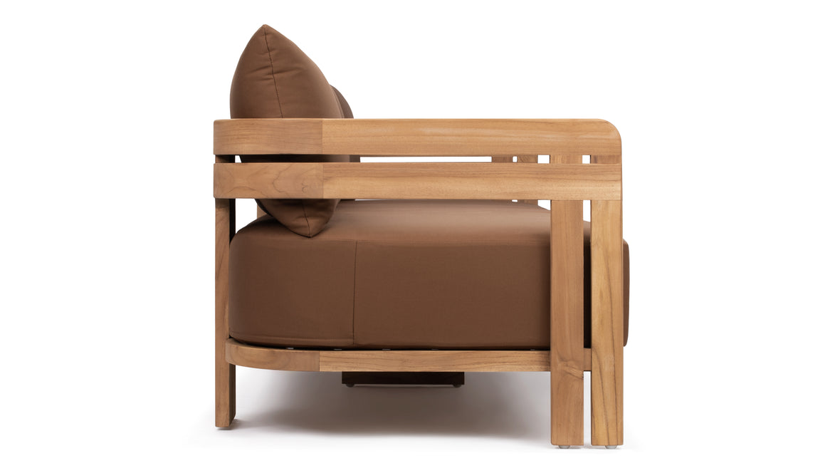 Modern Stylish Natural Teak Wood Lounge Sofa for Hotel Outdoor Patio Furniture Set