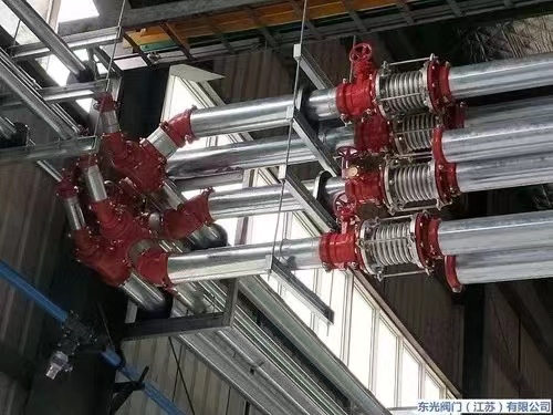 DN32 DN3000mm Expansion Flexible Bellows For Exhaust Fully Lined Tetrafluoro Compensator Water Handling