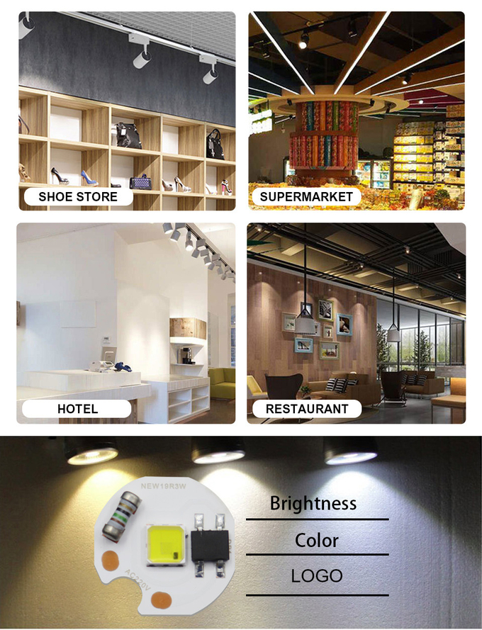 19mm SMD LED Chip Cob Led 220V Mini Spotlight Source For Jewelry Wine Cabinet