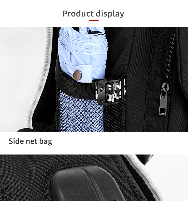 Factory wholesale custom fluorescent logo boys waterproof bookbag durable luminous student school bags backpack for men