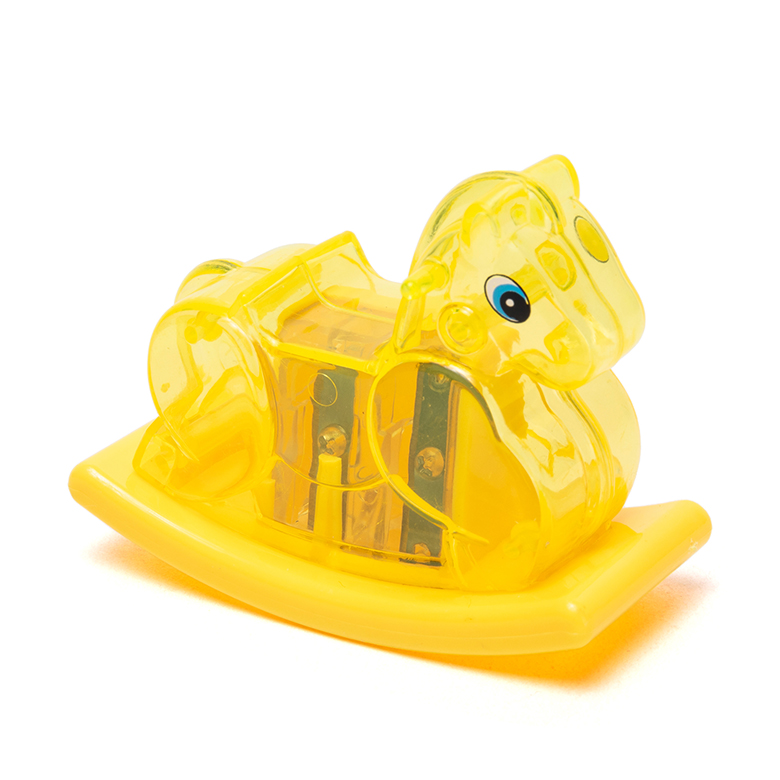 Patent Baby Kid Safe Promotion Gift Cheap Rocking Cute Horse Double Hole School Children Pencil Sharpener