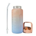 Unisex Sports Silicone Water Bottle Customized Logo 2000ml Water Bottle With