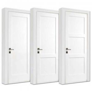 China Home Hotel Apartment 3 Panel Solid Wood Doors MDF American Style Front Doors wholesale