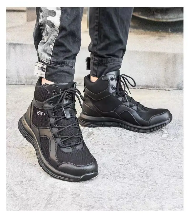 Outdoor men non-slip wear-resistant short boots training desert boots tactical boots