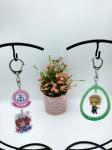 Fashion Design Vinyl On Acrylic Keychains , Custom Cut Acrylic Keychains