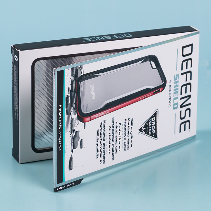 Dustproof Varnishing Mobile Phone Box Packaging , Ultralight Cell Phone Gift Box