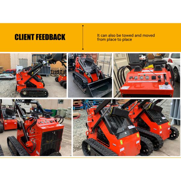 Hot 380 Mini Skid Steer Loader Farm Mini Skid Loader Attachments Small Mini Articulating Loader