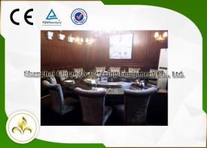 China Professional Circle Stainless Steel Teppanyaki Grill Table Royal Taste Designed wholesale
