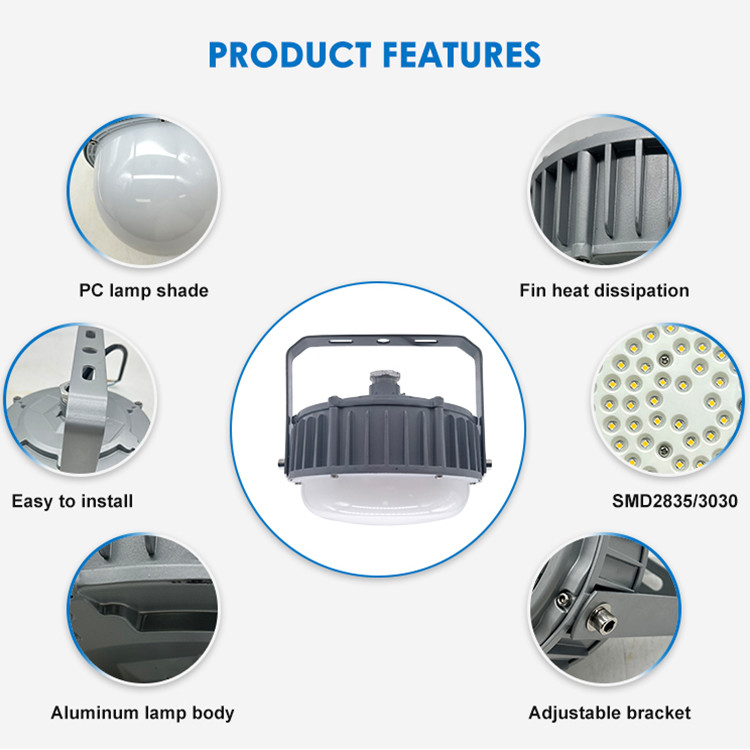 Flameproof Explosion Proof Work Lights Intrinsically Safe Light Fittings