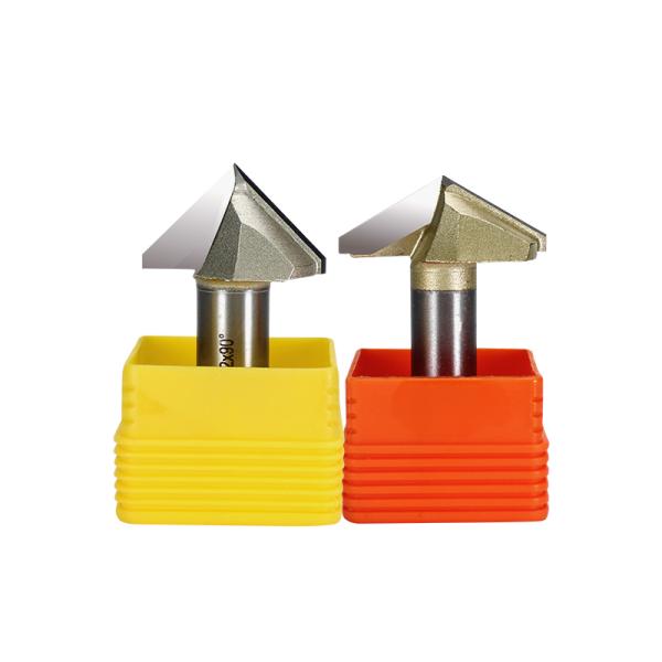 Customizable Carving CNC Wood Bit Carbide Wood End Mill 2 Flute 3D V Bit For Cnc Router