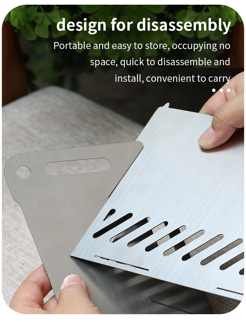 Card Stove Grill Fold and Outdoor Cooking Go Outdoor Portable Folding BBQ