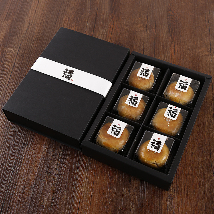 Personalized Custom Logo Recycled Paper Food Pastry Cookies Box Gift Packaging With Dividers
