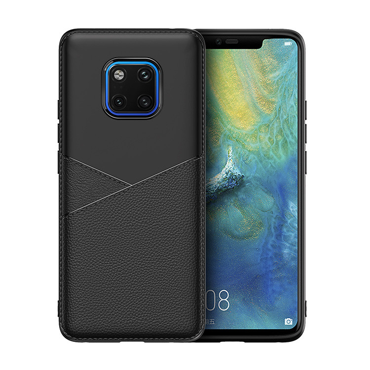 Black Blue Brown Business PU+TPU Protective Case Back Cover for Huawei Y6 prime 2018 /Y6 Prime /honor7A /8E MATE 20 Pro