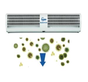 China 120mm Metal Shell Cross Flow Warehouse Air Curtain For Shopping Malls , Airports wholesale