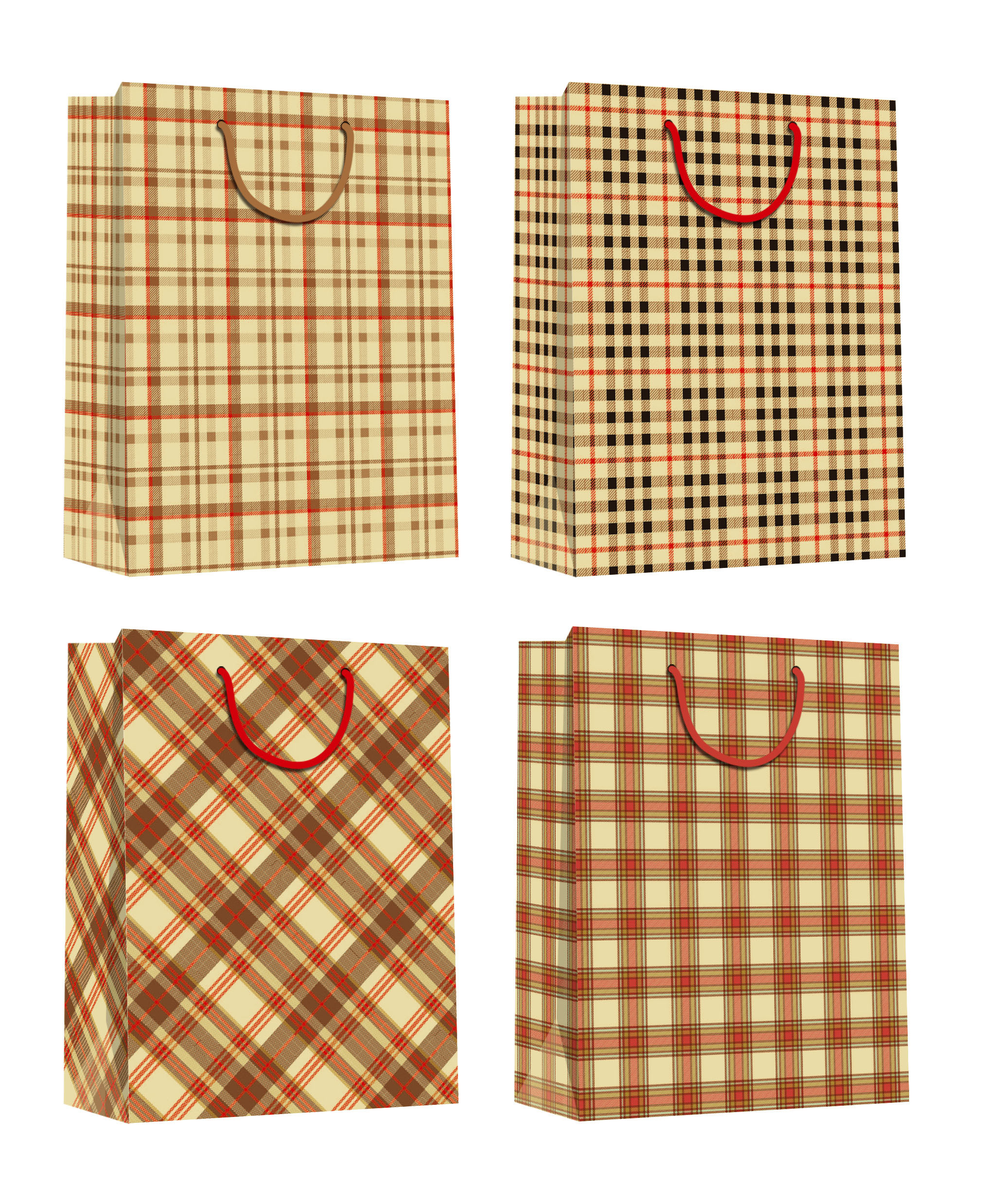 Custom Design Printed Shopping Kraft paper bag