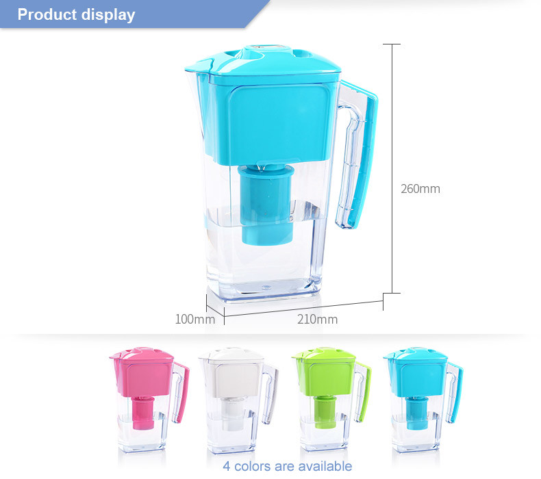 2.5L Portable Alkaline Water Pitcher , Mineral Water Jug BPA Free FDA /CE / ROHS