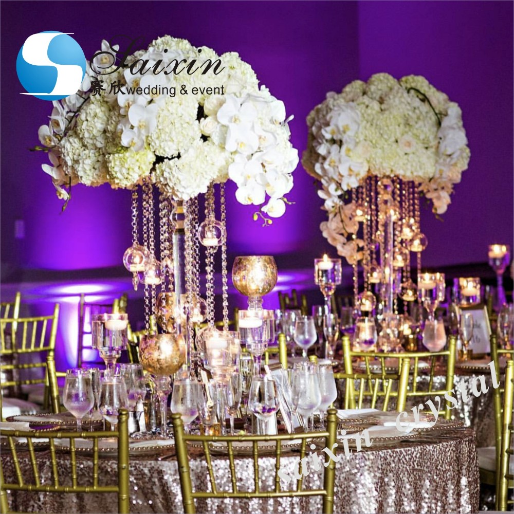 Wedding Decoration Vase For Home Rose Flower 3 Pcs Clear Cylinder Glass 47cm