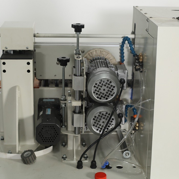 High Speed Small Edge Banding Machine Straight Line Edgebander End Trimmer
