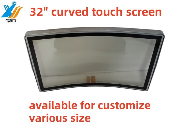 32 Inch Curved Touch Panel Multi touch waterproof oilproof Anti-UV AR/AG/AF Customizable for commercial display Amusement machines game