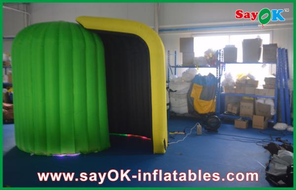 Photo Booth Decorations Green Yellow Photot Booth Case Inflatbale For Event