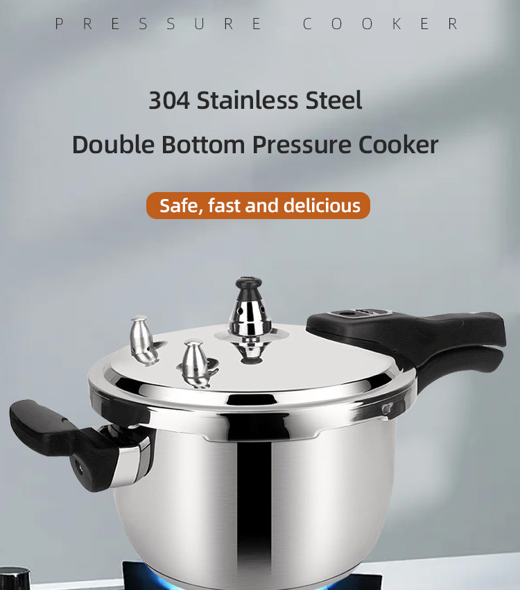 Energy Saving Kitchen Pressure Cooker Gas And Induction Cooker Polished Eco Friendly