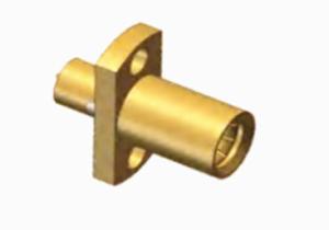 China SBMA Female 2-hole Flange Brass PCB Mount RF Coaxial Connector wholesale