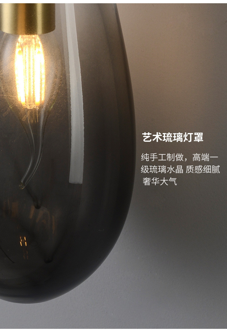 Post-modern minimalist Pendant Lights bedroom bedside bar dining room Hold Pendant Light(WH-GP-134)