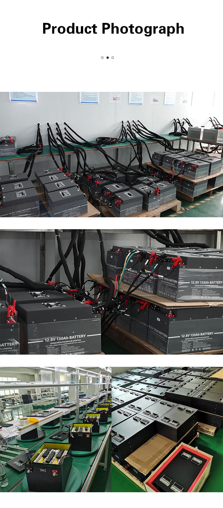 3000wh 24V Deep Cycle Lithium Battery 130ah Home Solar Lifepo4 Battery With BMS
