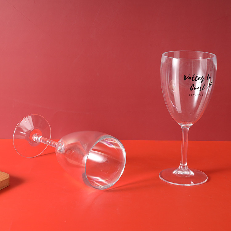 14oz Plastic Drink Glasses Hard Clear Plastic Wine Glasses For Party Bar Events