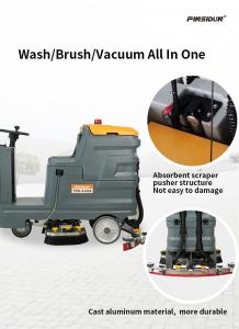 China Custom Automatic Scrubber Machine Rubber Gym Floor Cleaning Machine wholesale