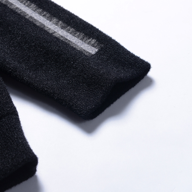 China Supplier Winter Clothing Zip Up Sweater Manufacture 2019 Fall Winter Black Sweater for Men