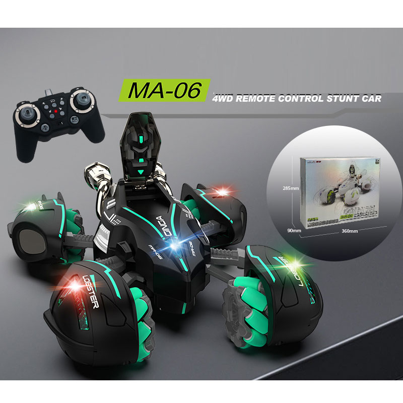 1 14 2.4Ghz 4WD RC Cars Remote Control Car Drift Stunt Dual Form One Key Deformation
