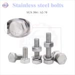 DIN933 DIN931 A2 A4 Stainless Steel 304 Hex Head Bolts Nuts for General Industry