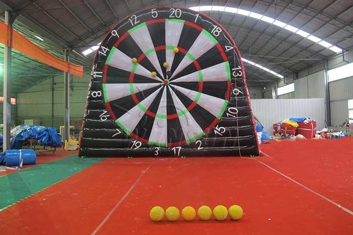 0.9mm PVC Inflatable Sports Games / Football Dartboard Customized Size Accepted