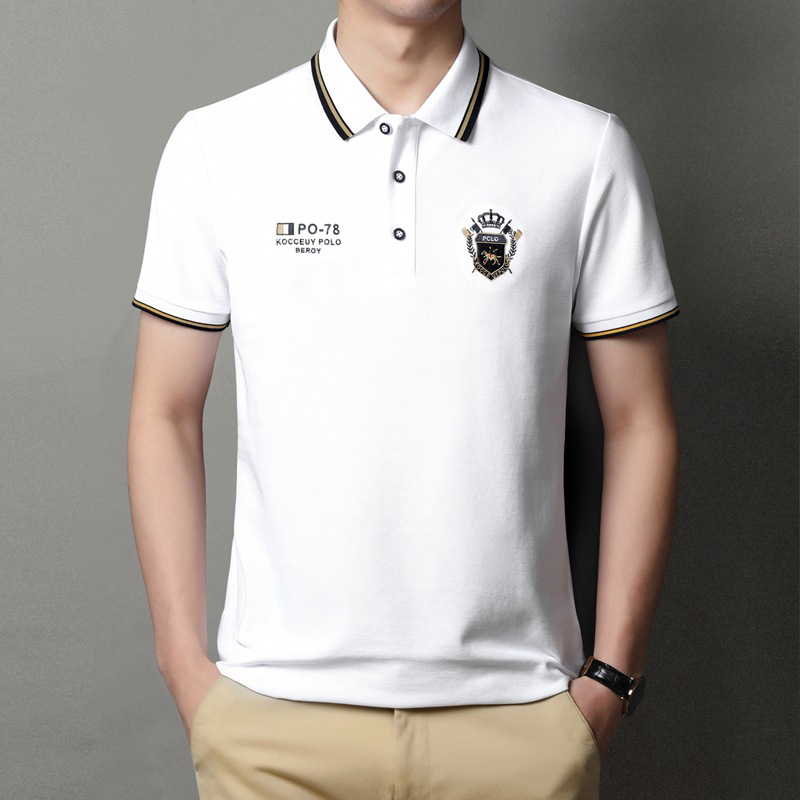 Print Custom Uniform Golf Polo Shirts in Jersey Fabric for Golf Business Uniform