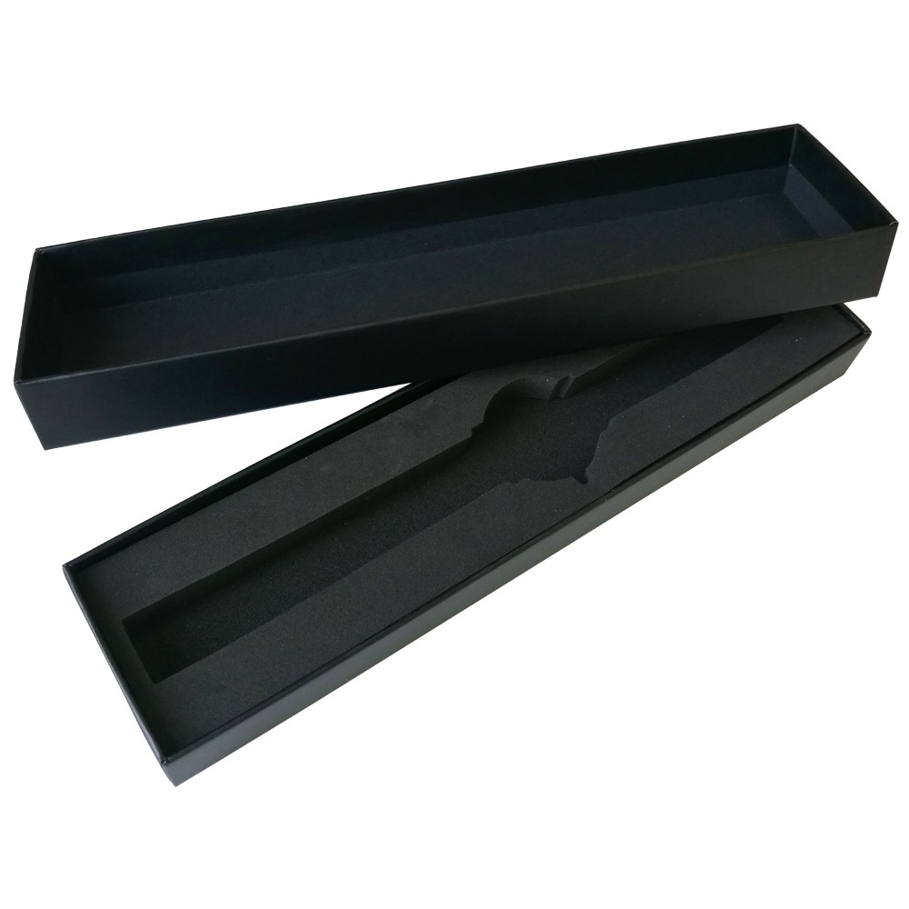 Rectangle Black Gift Watch Kraft Paper Box Sponge Protective