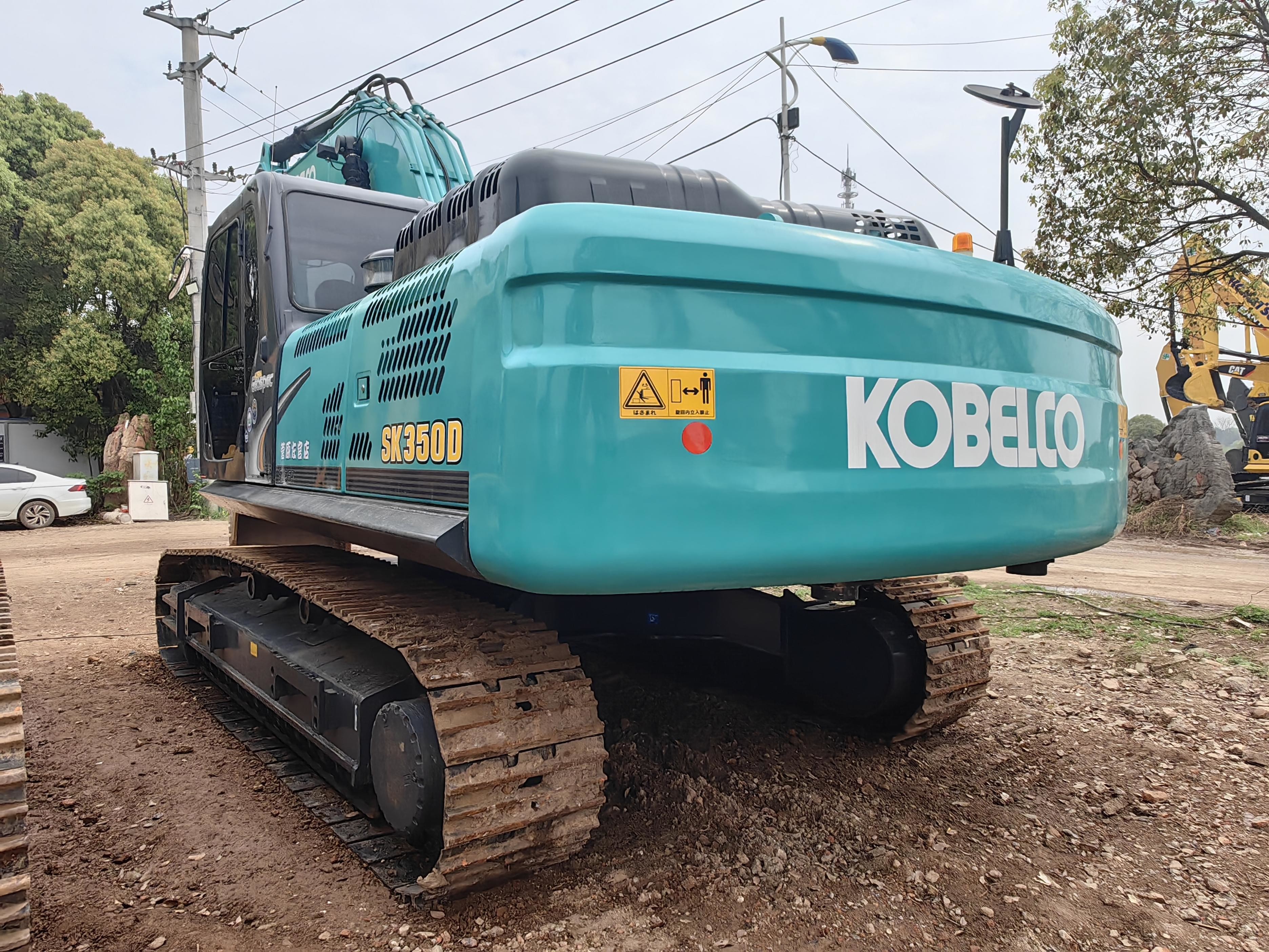 Crawler Digger 35 T 36100kg Kobelco Sk350 Excavator Used Heavy Backhoe Equipment