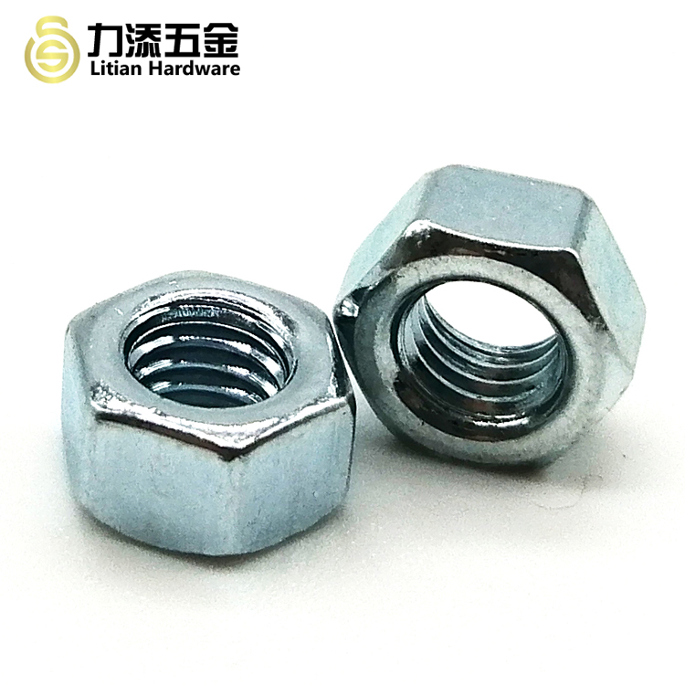 Q215Alloy Steel M16 Hex Nut Grade 8 Galvanized Black Zinc Plating Three