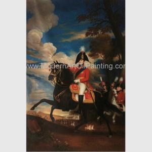 China Framed People Oil Painting Handmade Napoleonic War Paintings 60 X 90 Cm wholesale