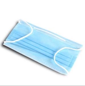 China Hygienic 3 Ply Non Woven Face Mask , Disposable Blue Mask For Yard Work wholesale