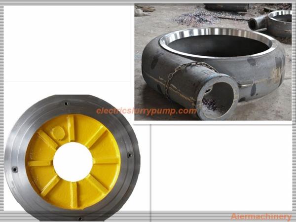 Anti Abrasion Electric Slurry Pump Spare Parts High Chrome Alloy / Rubber